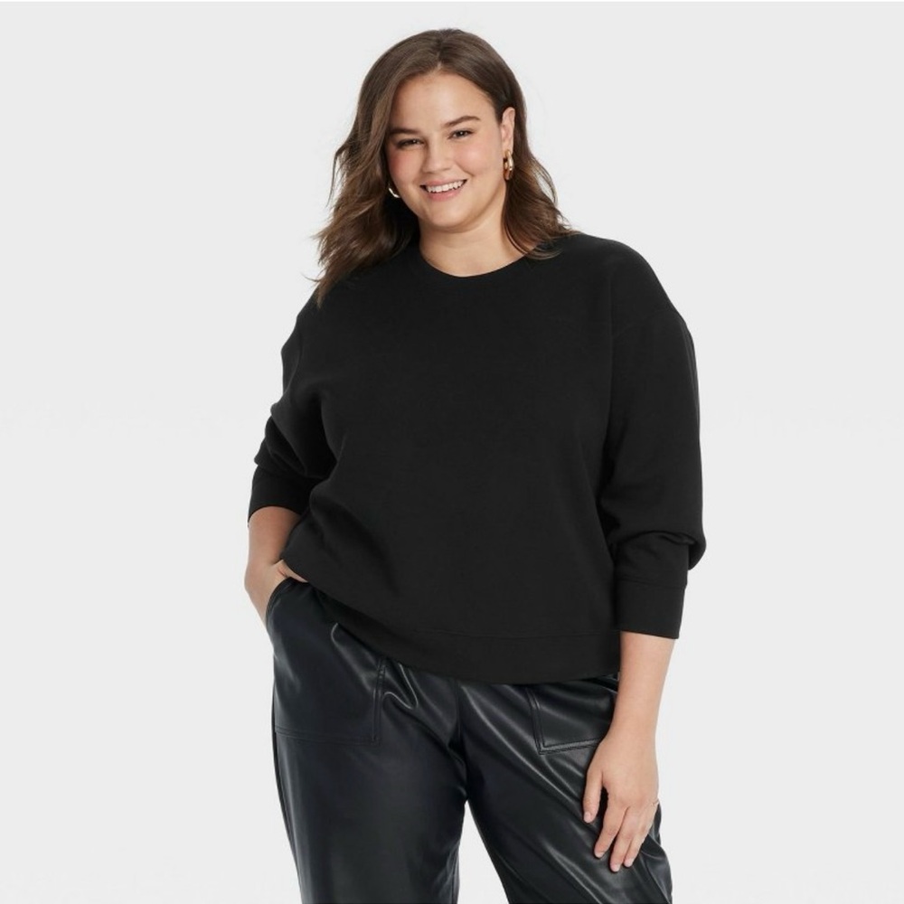 A New Day Black Crew Neck Sweater